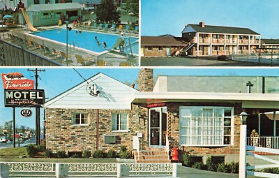 Postcard Fireside Motel multiple views, Cincinnati, Ohio VTG CC6.