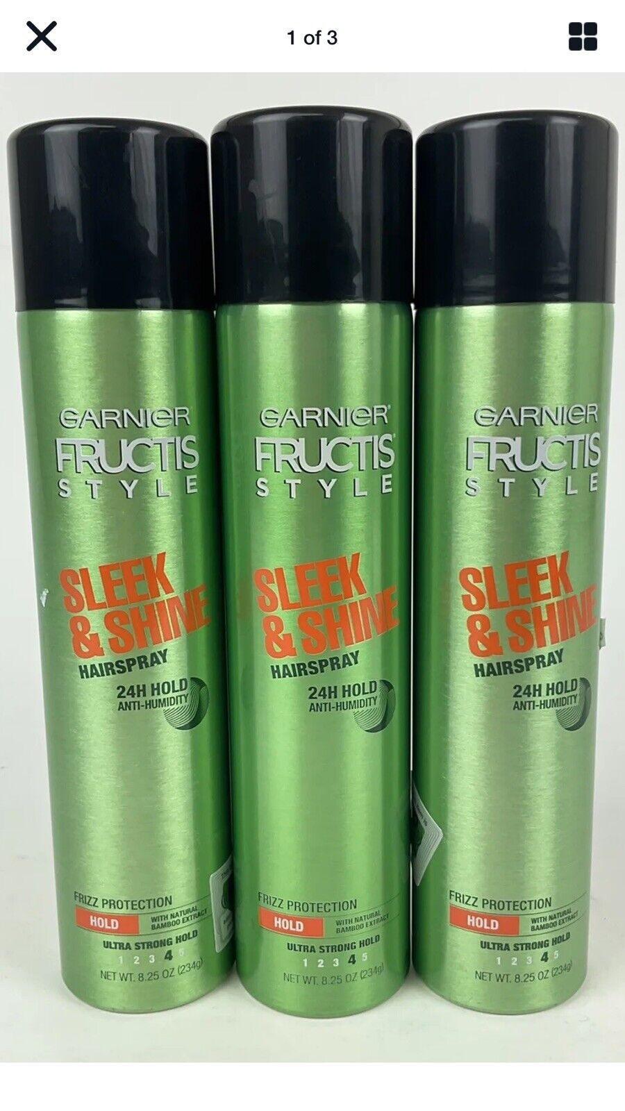 Garnier Fructis Style Sleek and Shine Hairspray All Hair Types  Oz Pack  of 3 711181994674 | eBay