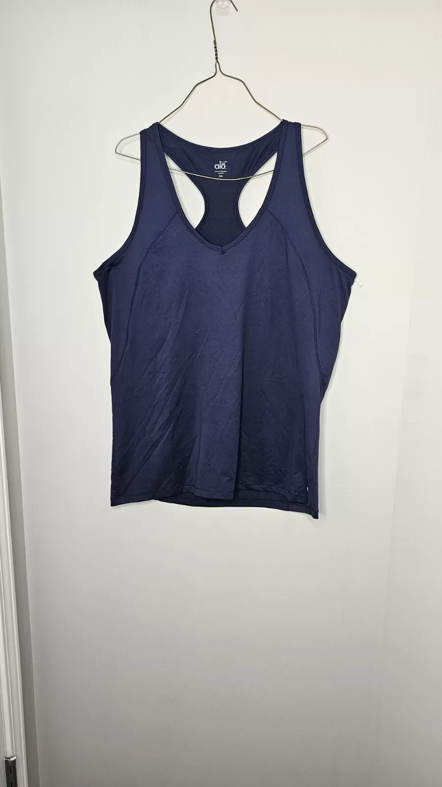 alo-yoga racerback stretch mesh tank-top