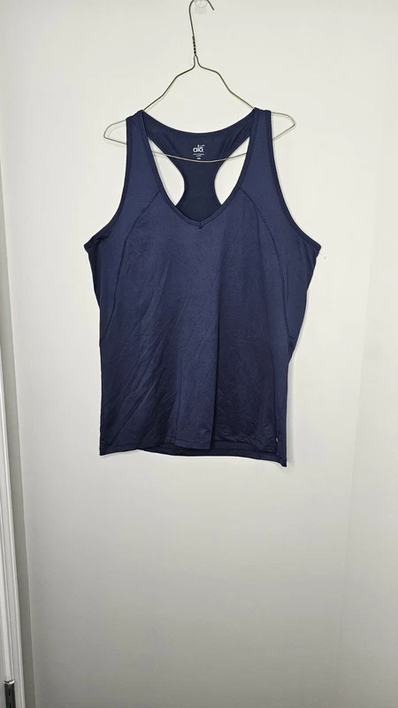 alo-yoga racerback stretch mesh tank-top