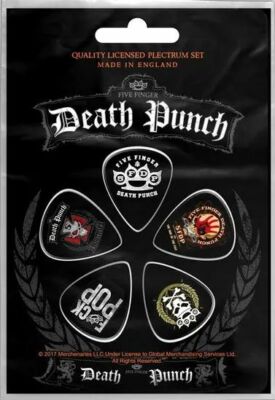 Five Finger Death Punch Guitar Picks (Set of 5)