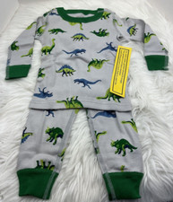 NEW HANNA ANDERSSON Moon  Back Long Sleeve Pajamas Set 12-18 Mos 75 Dinosaurs