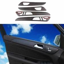 For Benz GLE 2016-2018 2019 Oak Wood Grain Inner Door Panel Bezel Cover Trim