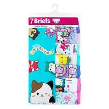 New Girls Squishmallows Multi Character 7 Pack Briefs 4 6 8