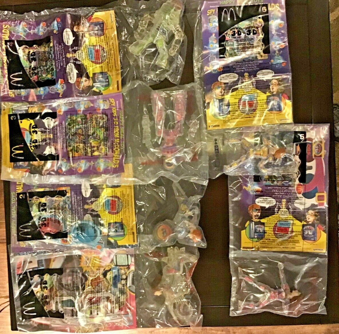 2003 McDonald's Happy Meal Toys Spy Kids 3D Complete Set of
