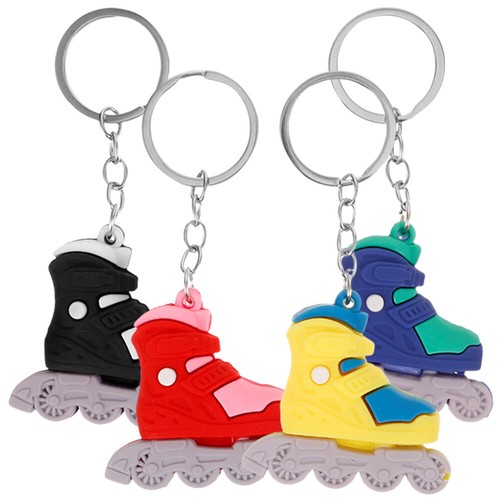 Porte-clés Décoratif Patins à Roulettes Argenté - Neuf Avec étiquettes, Marque Onwomania, Unisexe