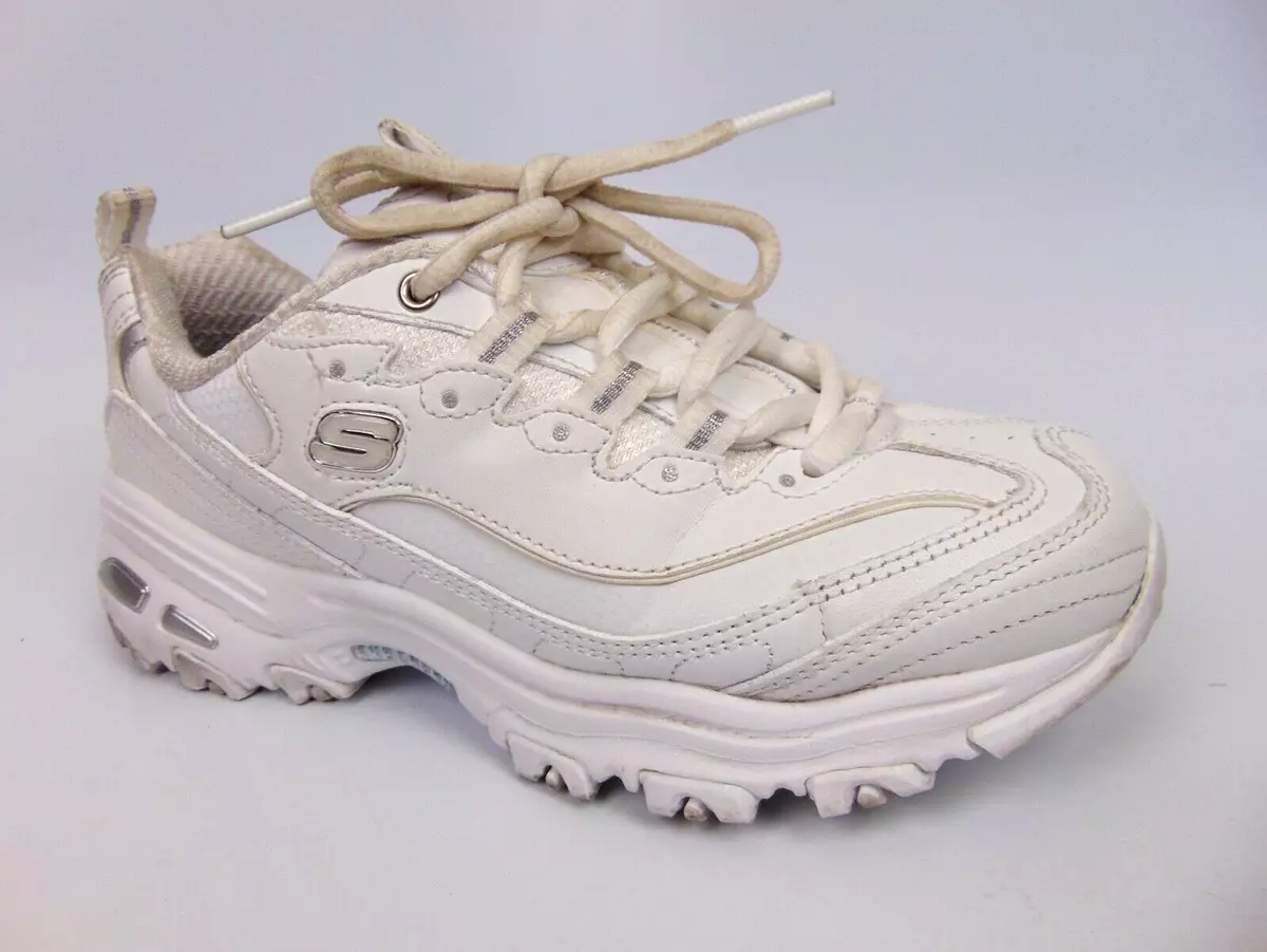 Skechers Womens Sport Synergy 3.0 Elite Leather Shoes Size 5.0 M, White Sneakers |