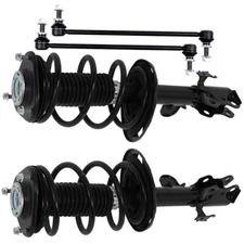 Front Strut w/ Coil Spring Assembly Sway Bars Kit For 2013-2018 Toyota RAV4