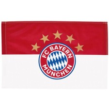 FC Bayern München Fahne Flagge Stockfahne Logo 5 Sterne 150 x 100 FCB Fanartikel