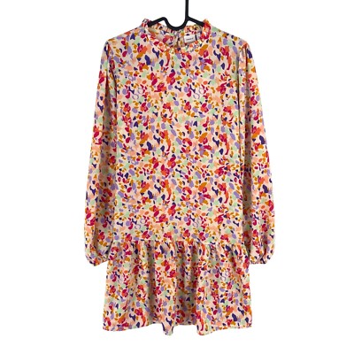 Name It Girls Colored Long Sleeves Flared Dress Size 14 Years 164 cm