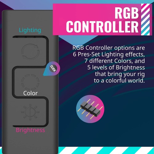 i71C RGB Intel Low-Profile CPU Air Cooler, Anodized Black Aluminum Fins, Copp... - Picture 6 of 11