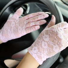 Elegant Women Ladies Short Lace Gloves Wedding Prom Costume Driving Fancy Dance
