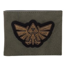 The Legend of Zelda Bifold Wallet Wingcrest Distressed NINTENDO Bioworld Green
