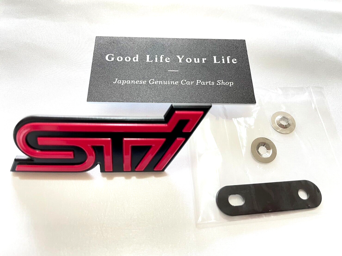 ⍨⃝ * Subaru Forester STI SG9 Front Grille STI Emblem Badge