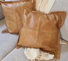 100 Leather Lambskin Pillow Cover - Leather Cushion Cover - 16 X 16 Pack Of 2 100 Leather Lambskin Pillow Cover - Leather Cushion Cover - 16 X 16 Pack Of 2