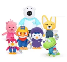 Pororo & Friends Plush Doll Stuffed Toy Crong Loopy Eddy Poby Petty Harry