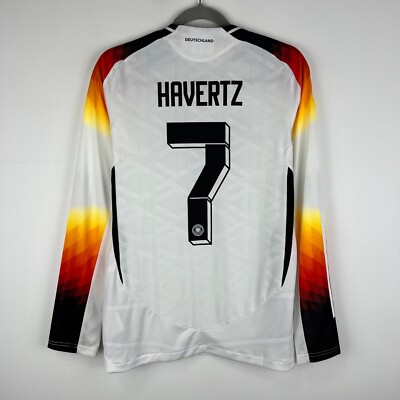 Germany Euro 2024 Adidas Home Player Issue Shirt Soccer Jersey sz S Kai Havertz