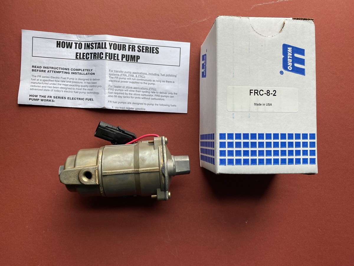 Genuine Walbro FRC-8-2 12 Volt Industrial Reciprocating Fuel Pump