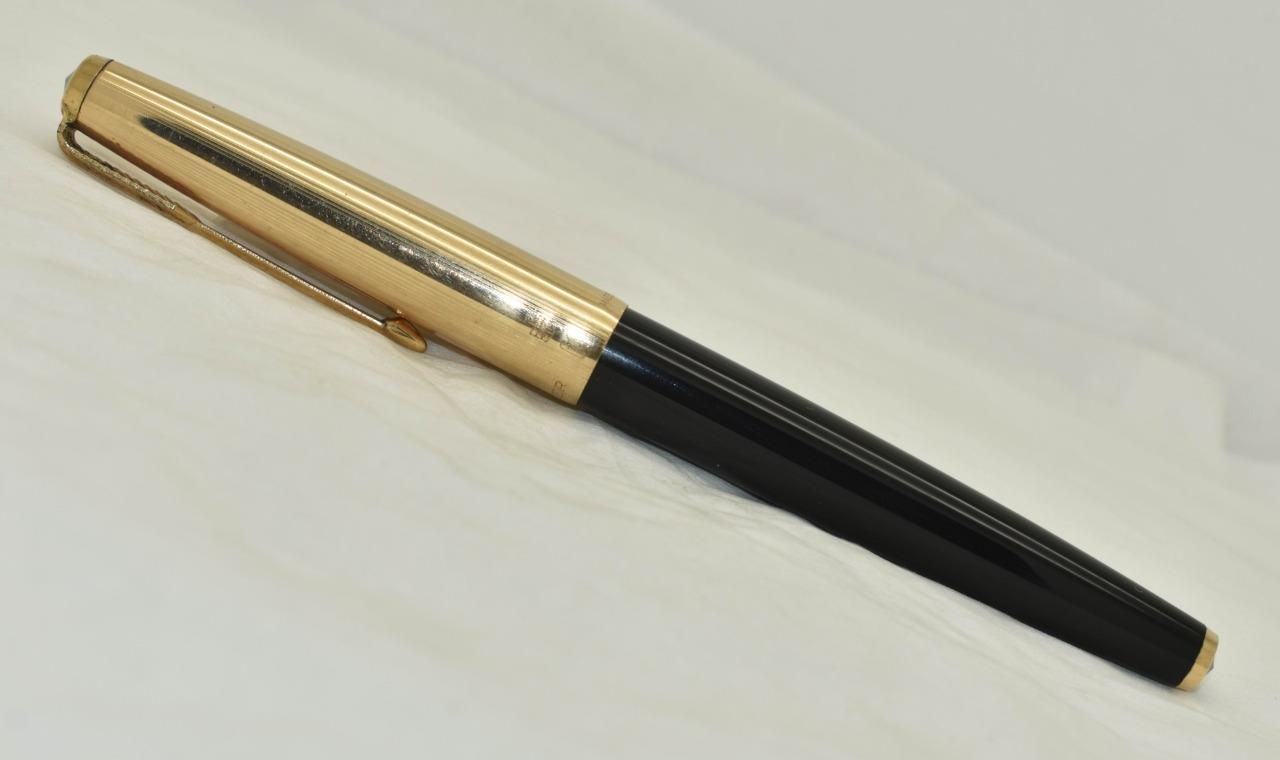Rare Vintage PARKER 61 Fountain Pen Black Barrel Gold Filled Cap | eBay