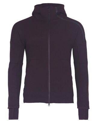 Adidas Men ZNE Storm Heather Hoody Jacket Training PLUM Sweats Top Jersey BQ5360