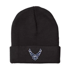 Beanies for Men Air Force Emblem Embroidery Winter Hats Women Acrylic Skull Cap