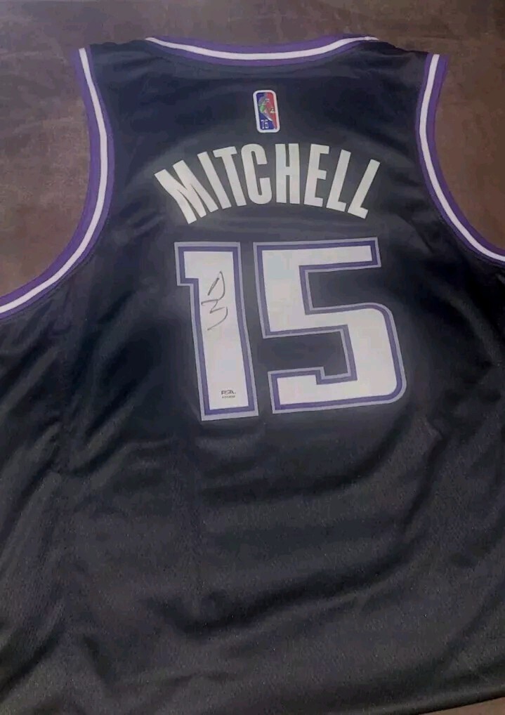 Davion Mitchell Autographed Signed Sacramento Kings Jersey PSA COA 