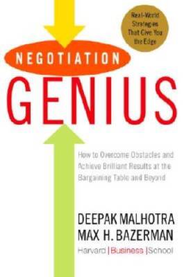 Negotiation Genius: How to Overcome Obstacles and Achieve Brilliant Resul - GOOD