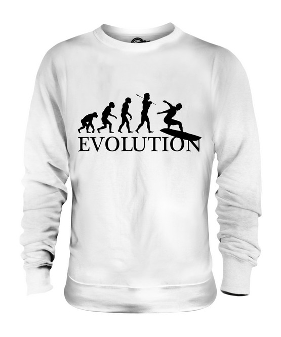 TABLA DE SURF EVOLUTION OF MAN SUÉTER UNISEX HOMBRE MUJER MUJER ROPA SURFISTA