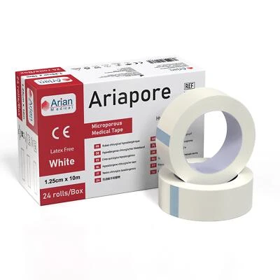 Ariapore Micropore Microporous Surgical Tape 1.25cm X 10m - 3 Rolls - Image 1 of 4