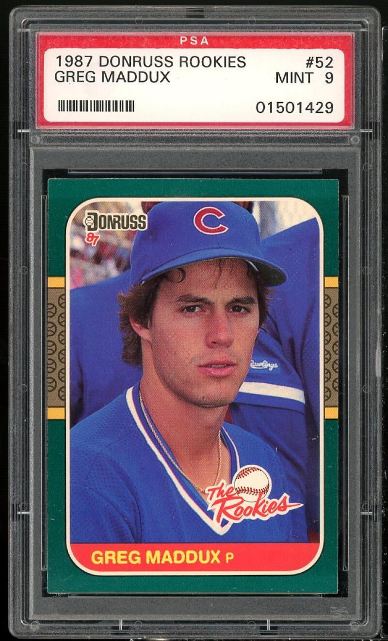 Greg Maddux Rookie Card 1987 Donruss The Rookies #52 PSA 9 | eBay