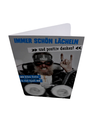 Tracks Publishing Lustige Geburtstagskarte - Eichhörnchen Auf Motorrad Design, Umweltfreundlich, 16x16 Cm, Made In UK