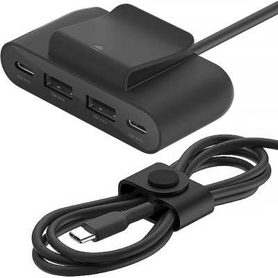 Hub Belkin 4-Port Power Extender 30W, USB-C PD für 2x USB-C + 2x USB-A
