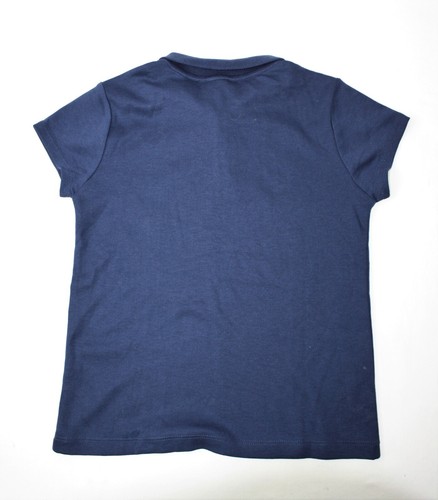 Gymboree Uniform 3 Button Short Sleeve Navy Blue Polo Girls Size 7-8 New - Picture 2 of 2