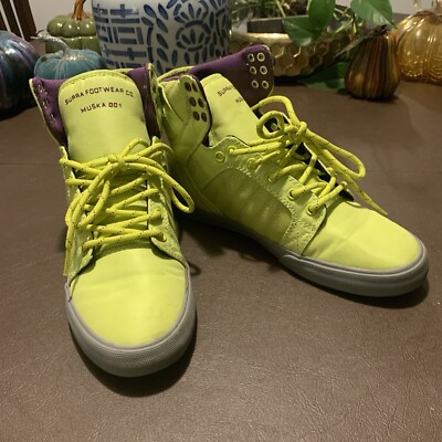 Supra Skytop Womens Supra Skytop Muska 001 Neon Yellow