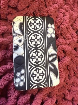 Vera Bradley Black White Geometric Clutch Closure Women's Wallet 