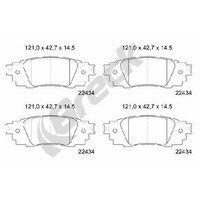 Bremsbelagsatz Scheibenbremse Hinten FüR Lexus ES Z10 18 Bis 26 0446606230 Neu