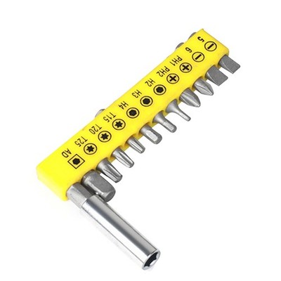 Metal Torx Flat Head Cross 1/4'' Hex Shank Screwdriver Bit Head Extention Rod E
