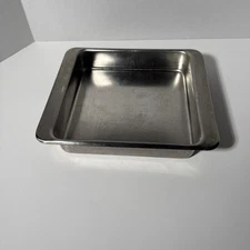 Revere Ware 8x8x2” Square Baking Pan #2518 Stainless Steel Cooking Tray