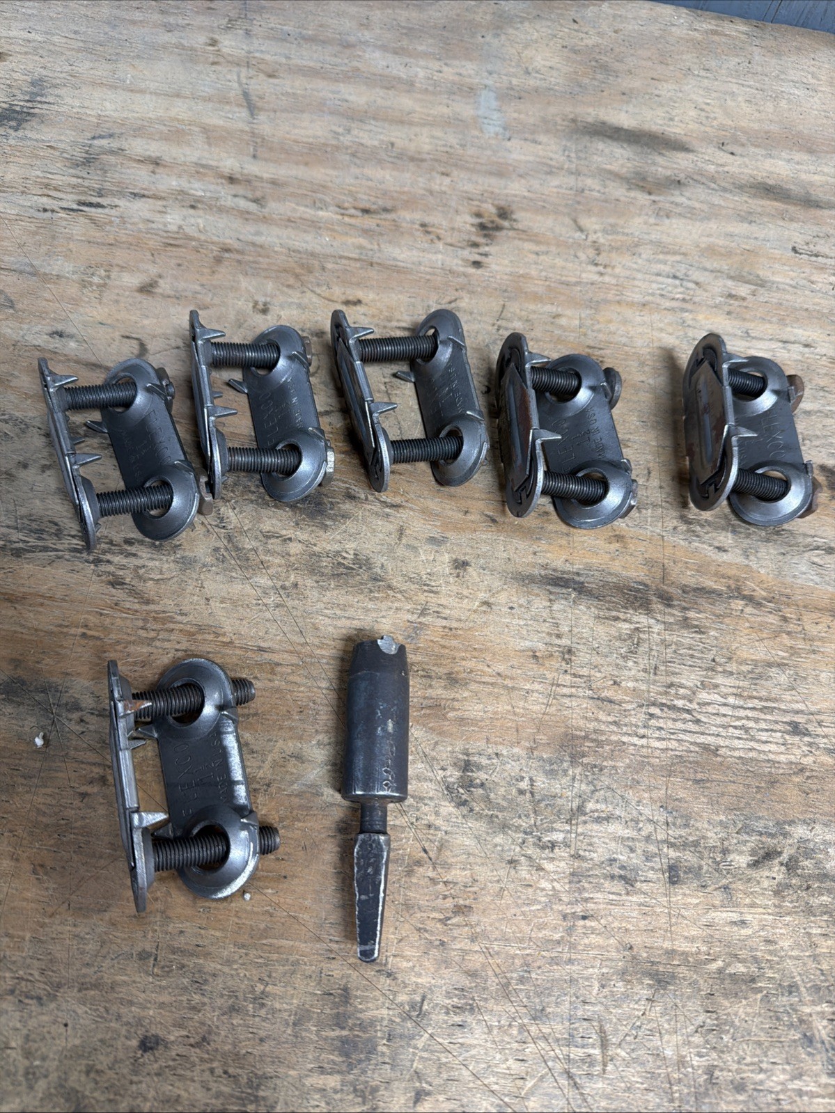 Flexco 1-1/2HD Conveyor Belt Fasteners Lot Of 6 With Tightening Tool