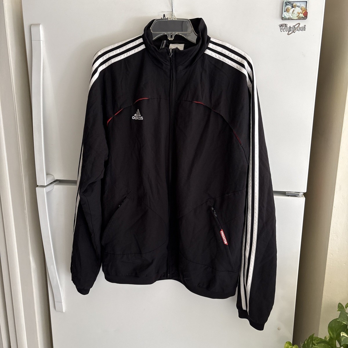 Adidas Clima 365 Predator Full-Zip Track Black Jacket Men's Size M
