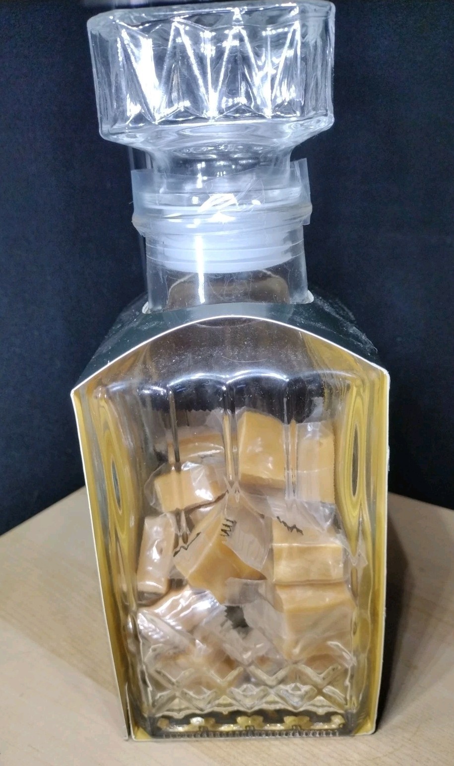 Bourbon Flavor Fudge Glass Decanter  Limited Edition Exp Apr 25 The Godfather