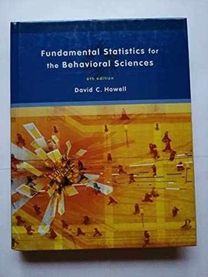 Fundamental Statistics for the - Hardcover, by Howell David C. - Very Good