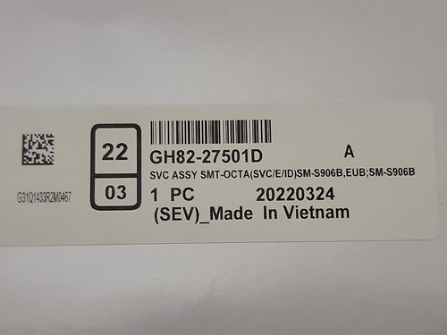 OEM Samsung GH82-27501D SM-906B Replacement LCD Screen Galaxy S22 Pink Gold - Picture 7 of 7