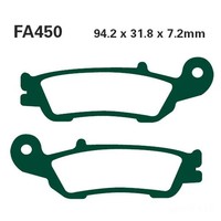 Bremsbelag BremsbeläGe EBC FA450R Vorne FüR Yamaha WR 450 F Bj. 2016-2018