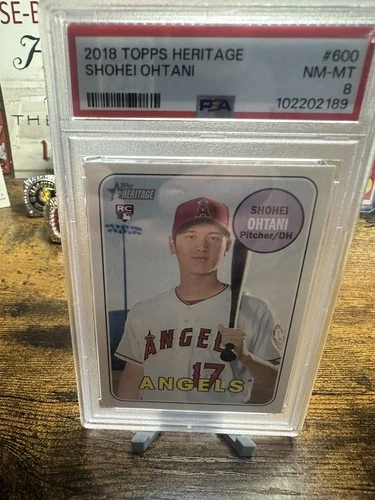 2018 Topps Heritage Shohei Ohtani RC #600 PSA 8