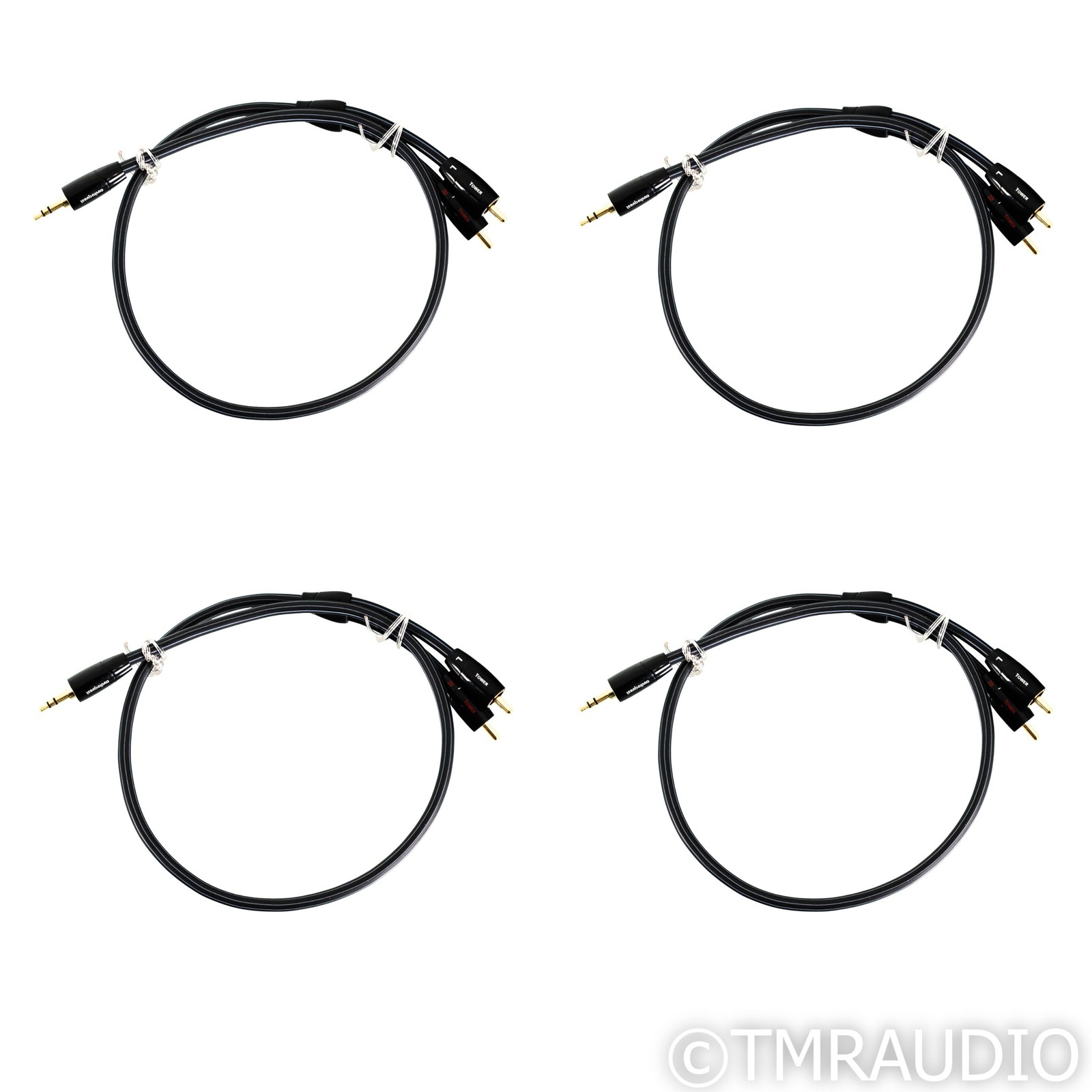 AudioQuest Tower Interconnect Cable; 0.6m Stereo RCA to 3.5m