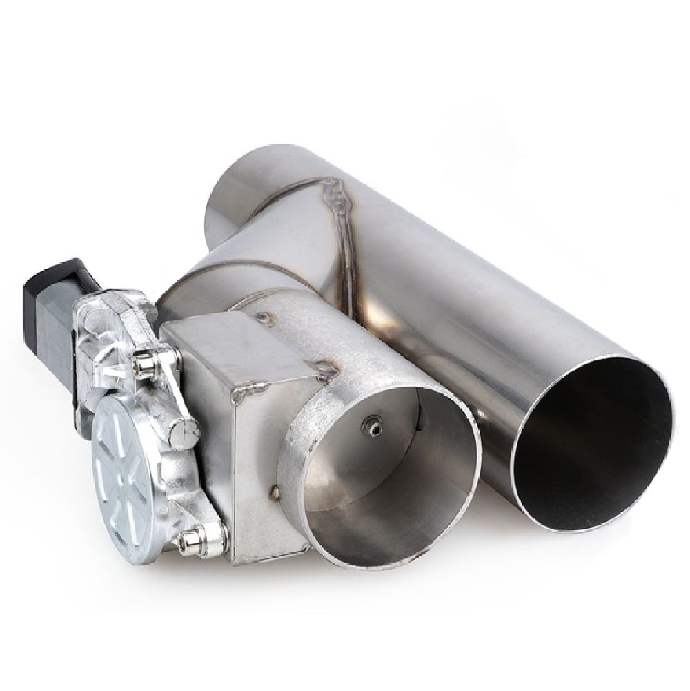 2x 3" Electric Exhaust Downpipe Y-Pipe Valve W/ Controller Remote Kit