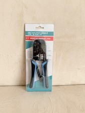 Dual-Modular Crimping Tool for cuts, strips and crimps 2 types of plugs in one