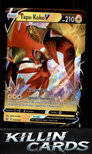 Tapu Koko V 050/163 Pokemon Ultra Rare SWSH05: Battle Styles Card NM