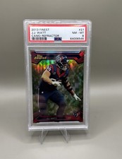 Topps Finest 2013 J.J. Watt Camo Refractor Houston Texans #27 PSA 8 Card